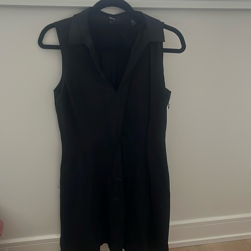 Theory, black sleeveless short dress, size 6